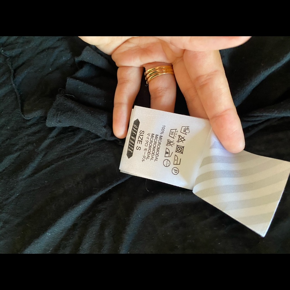 Off-White sheer black split side tank top - Picture 2 of 3